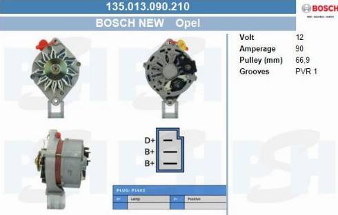 PSH 135.013.090.210 - Генератор vvparts.bg