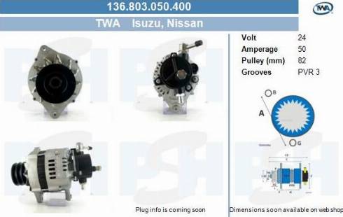 PSH 136.803.050.400 - Генератор vvparts.bg