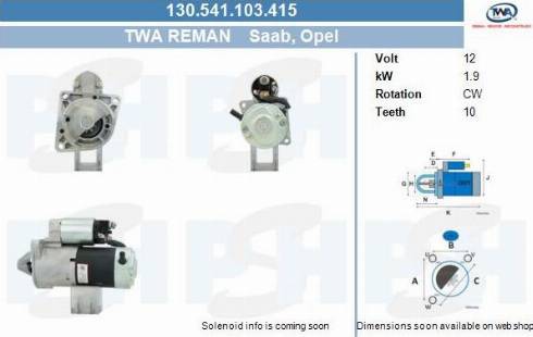 PSH 130.541.103.415 - Стартер vvparts.bg