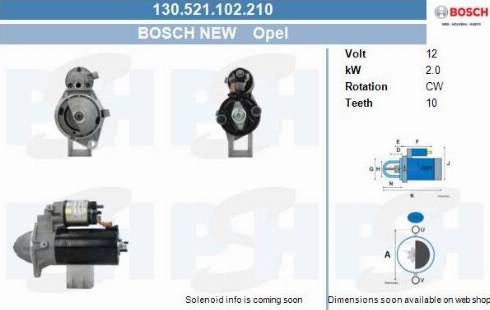 PSH 130.521.102.210 - Стартер vvparts.bg