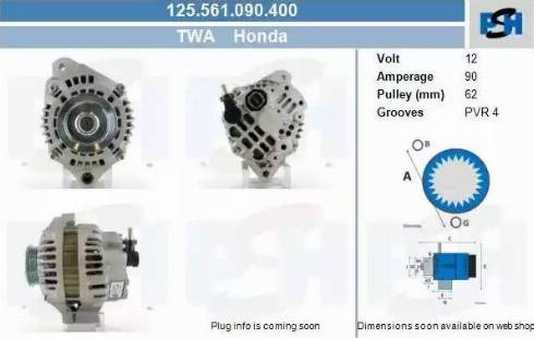 PSH 125.561.090.400 - Генератор vvparts.bg