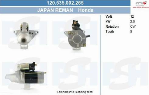 PSH 120.535.092.265 - Стартер vvparts.bg