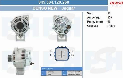 PSH 845.504.120.260 - Генератор vvparts.bg