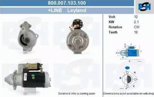 PSH 800.007.103.100 - Стартер vvparts.bg