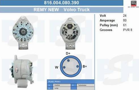 PSH 816.004.080.390 - Генератор vvparts.bg