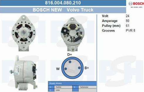 PSH 816.004.080.210 - Генератор vvparts.bg