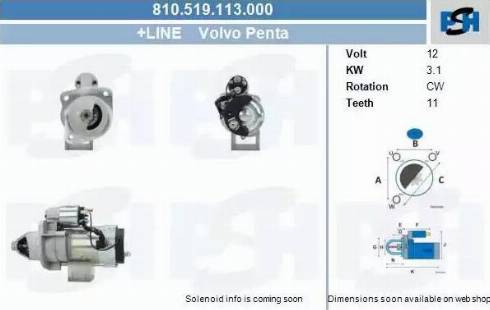 PSH 810.519.113.000 - Стартер vvparts.bg