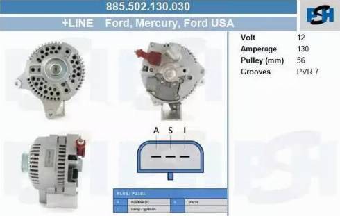 PSH 885.502.130.030 - Генератор vvparts.bg