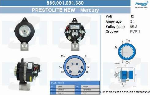 PSH 885.001.051.380 - Генератор vvparts.bg