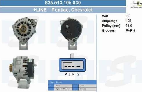 PSH 835.513.105.030 - Генератор vvparts.bg