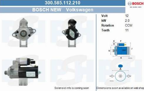 PSH 300.585.112.210 - Стартер vvparts.bg