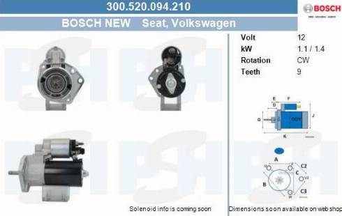 PSH 300.520.094.210 - Стартер vvparts.bg