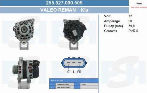 PSH 255.527.090.505 - Генератор vvparts.bg