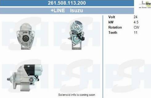 PSH 261.508.113.200 - Стартер vvparts.bg