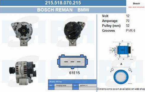 PSH 215.518.070.215 - Генератор vvparts.bg