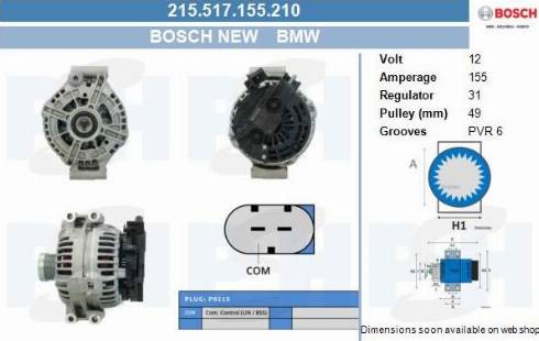 PSH 215.517.155.210 - Генератор vvparts.bg