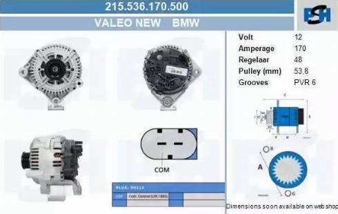 PSH 215.536.170.500 - Генератор vvparts.bg