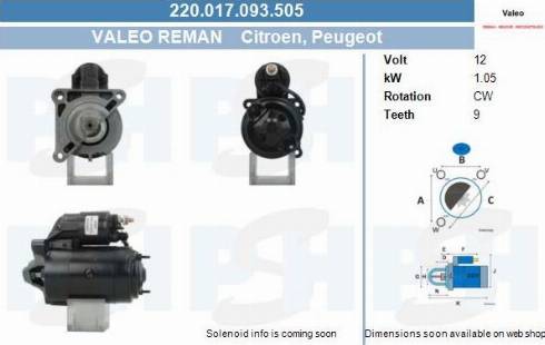 PSH 220.017.093.505 - Стартер vvparts.bg