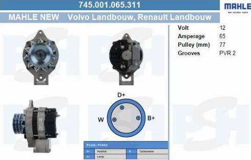 PSH 745.001.065.311 - Генератор vvparts.bg