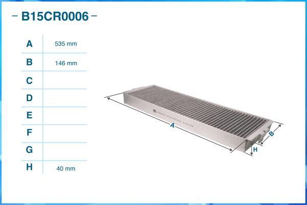 Cworks B15CR0006 - Филтър купе (поленов филтър) vvparts.bg