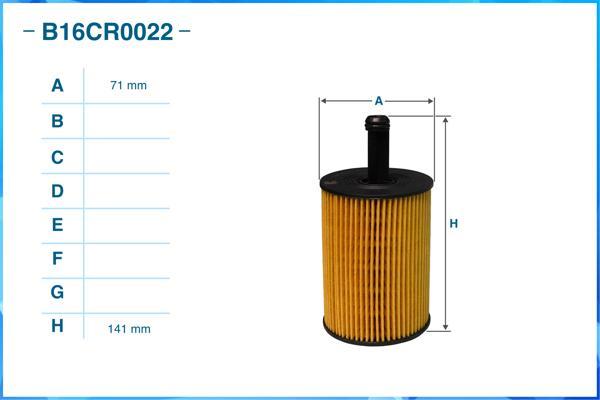 Cworks B16CR0022 - Маслен филтър vvparts.bg