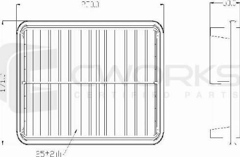 Cworks B130192188 - Въздушен филтър vvparts.bg