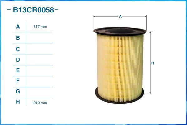 Cworks B13CR0058 - Въздушен филтър vvparts.bg