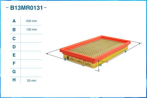 Cworks B13MR0131 - Въздушен филтър vvparts.bg