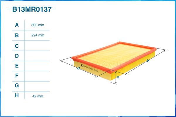 Cworks B13MR0137 - Въздушен филтър vvparts.bg