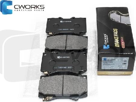 Cworks C110180086 - Комплект спирачно феродо, дискови спирачки vvparts.bg