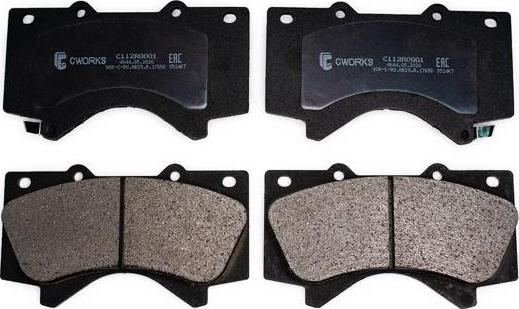 Cworks C112R0001 - Комплект спирачно феродо, дискови спирачки vvparts.bg