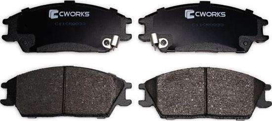 Cworks C11CR0033 - Комплект спирачно феродо, дискови спирачки vvparts.bg