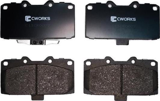 Cworks C11CR0077 - Комплект спирачно феродо, дискови спирачки vvparts.bg