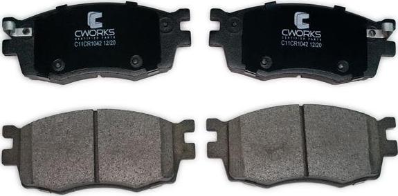 Cworks C11CR1042 - Комплект спирачно феродо, дискови спирачки vvparts.bg