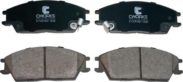 Cworks C11CR1027 - Комплект спирачно феродо, дискови спирачки vvparts.bg