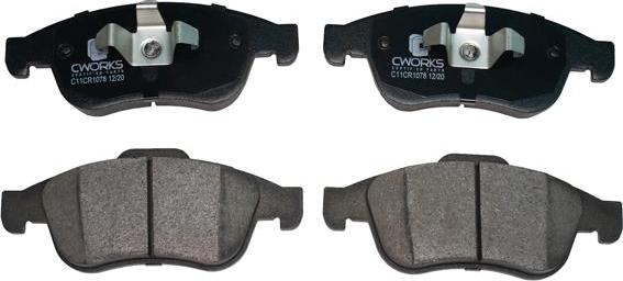 Cworks C11CR1078 - Комплект спирачно феродо, дискови спирачки vvparts.bg