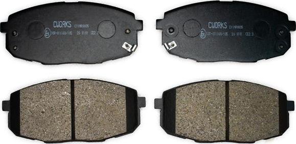 Cworks C11NR0035 - Комплект спирачно феродо, дискови спирачки vvparts.bg