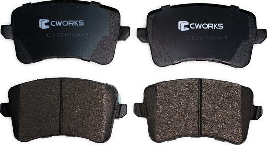 Cworks C12CR0009 - Комплект спирачно феродо, дискови спирачки vvparts.bg