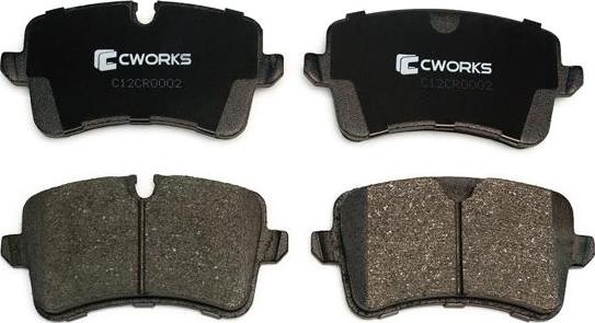 Cworks C12CR0002 - Комплект спирачно феродо, дискови спирачки vvparts.bg