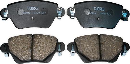 Cworks C12NR0016 - Комплект спирачно феродо, дискови спирачки vvparts.bg