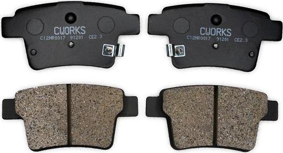 Cworks C12NR0017 - Комплект спирачно феродо, дискови спирачки vvparts.bg