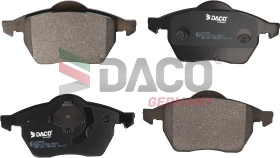 DACO Germany 329985 - Комплект спирачно феродо, дискови спирачки vvparts.bg