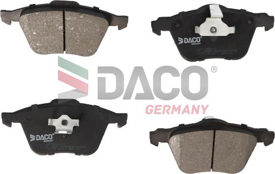 DACO Germany 324112 - Комплект спирачно феродо, дискови спирачки vvparts.bg