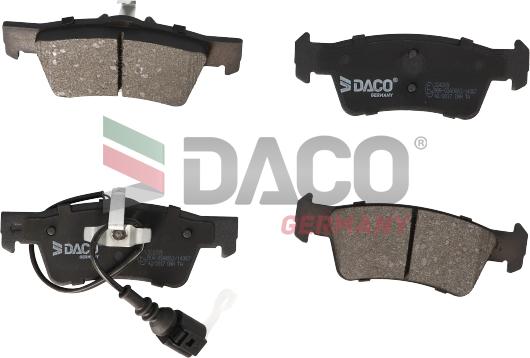 DACO Germany 324209 - Комплект спирачно феродо, дискови спирачки vvparts.bg