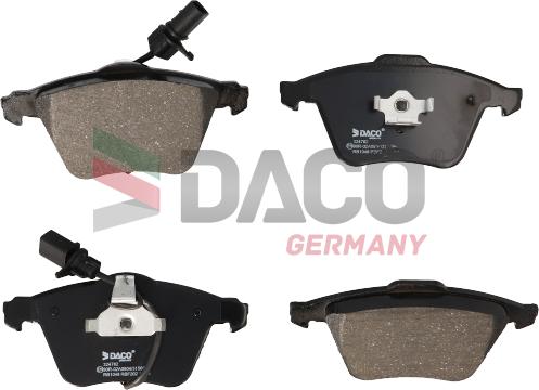 DACO Germany 324782 - Комплект спирачно феродо, дискови спирачки vvparts.bg