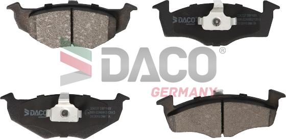 DACO Germany 324737 - Комплект спирачно феродо, дискови спирачки vvparts.bg