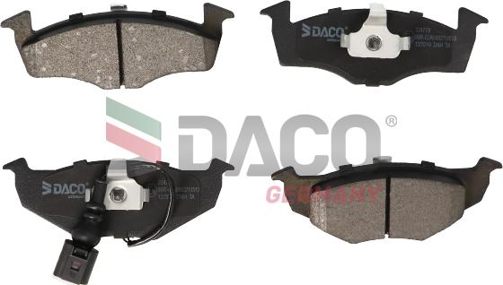 DACO Germany 324778 - Комплект спирачно феродо, дискови спирачки vvparts.bg