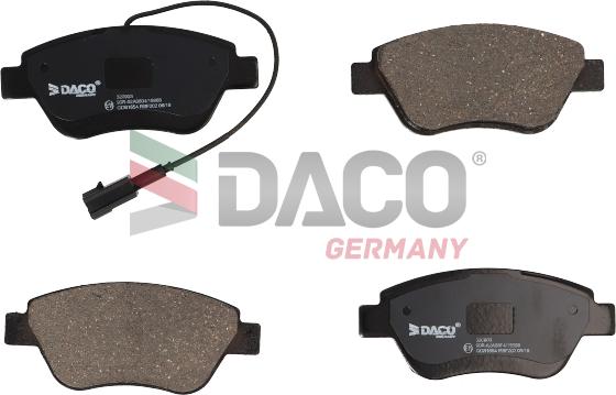 DACO Germany 320903 - Комплект спирачно феродо, дискови спирачки vvparts.bg