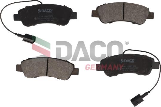 DACO Germany 320915 - Комплект спирачно феродо, дискови спирачки vvparts.bg