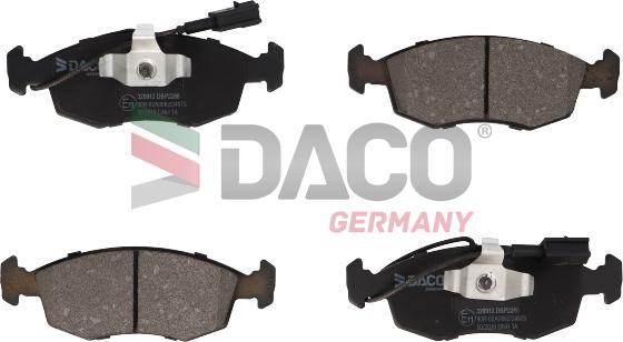 DACO Germany 320912 - Комплект спирачно феродо, дискови спирачки vvparts.bg